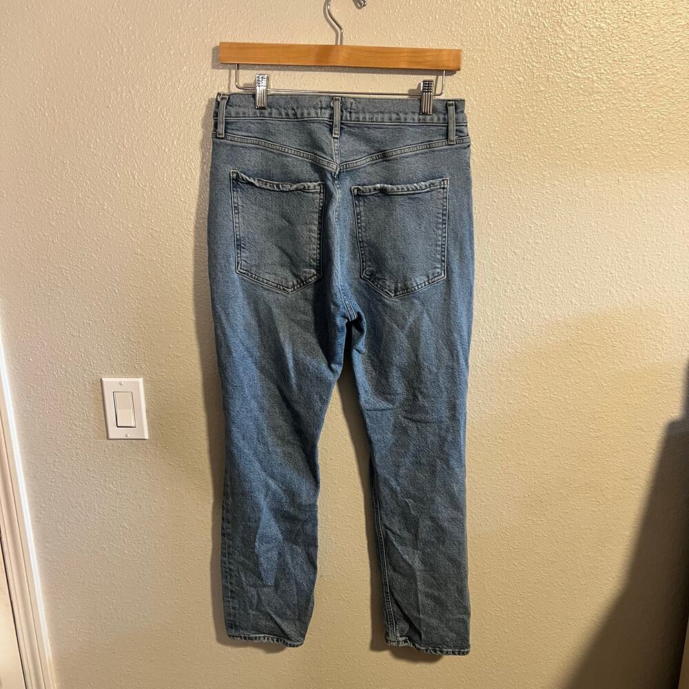 Agolde Riley High Rise Straight Crop Stretch Jeans Size 29 - Picture 8 of 9